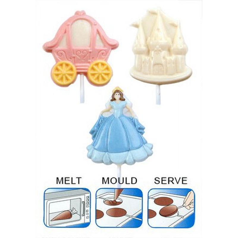 Fairytale princess lollipop chocolate mould