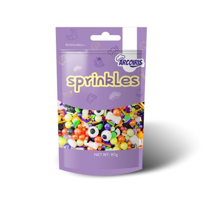 Halloween eyeballs bones and ghosts Sprinkle medley mix 80g