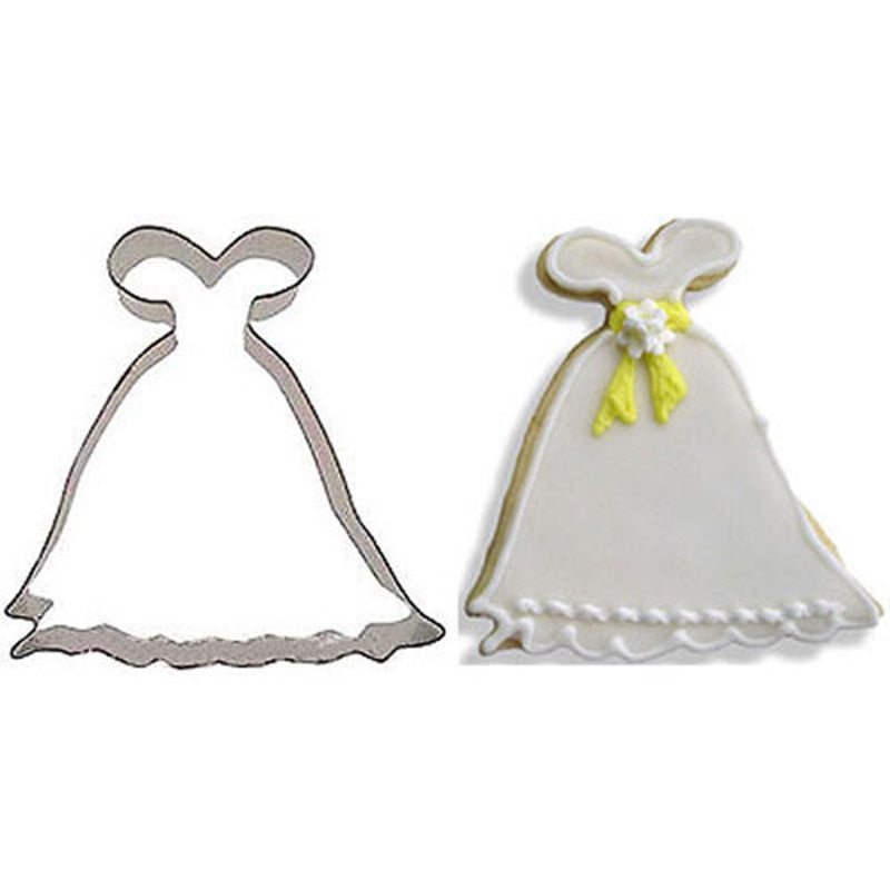 Princess gown or wedding dress cookie cutter