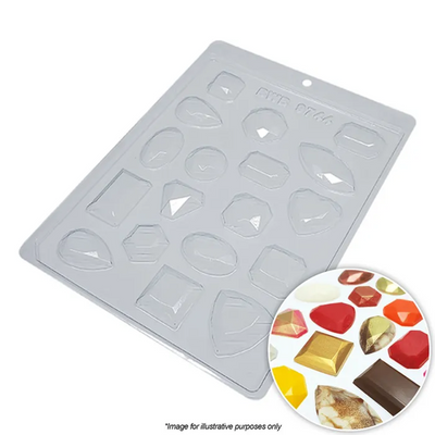 Assorted diamonds or gemstones chocolate mould