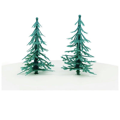 Nostalgic Fir trees Christmas tree Cake Toppers pack of 2