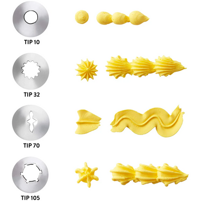 Wilton 4 piece Borders Tip or piping nozzle set