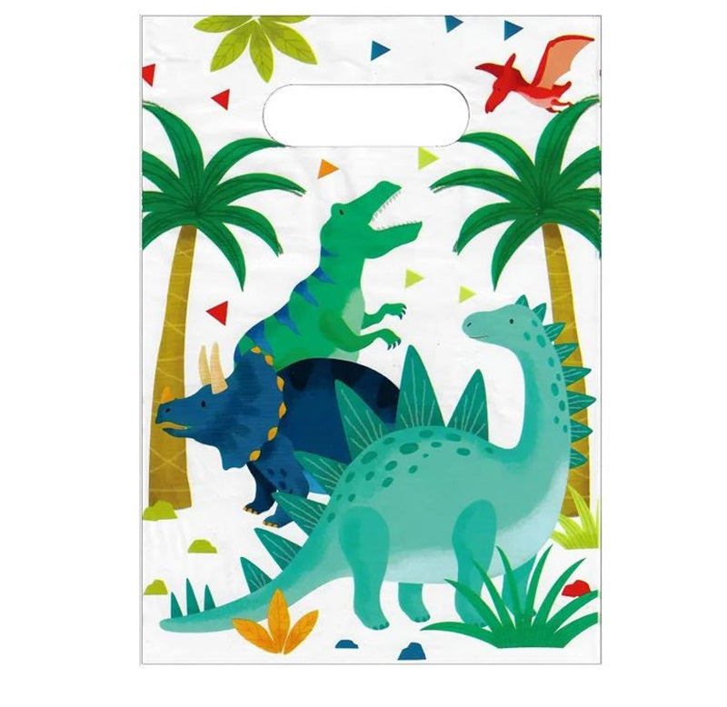 Dinosaur silhouette party lootbags pack of 8