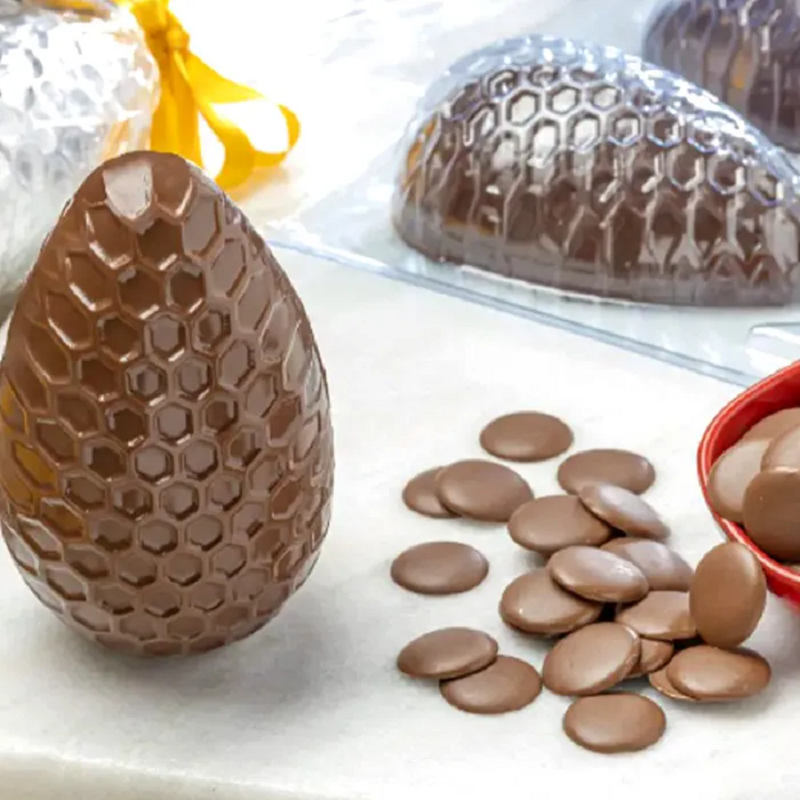 Hive Honeycomb Texture Easter Egg chocolate mould