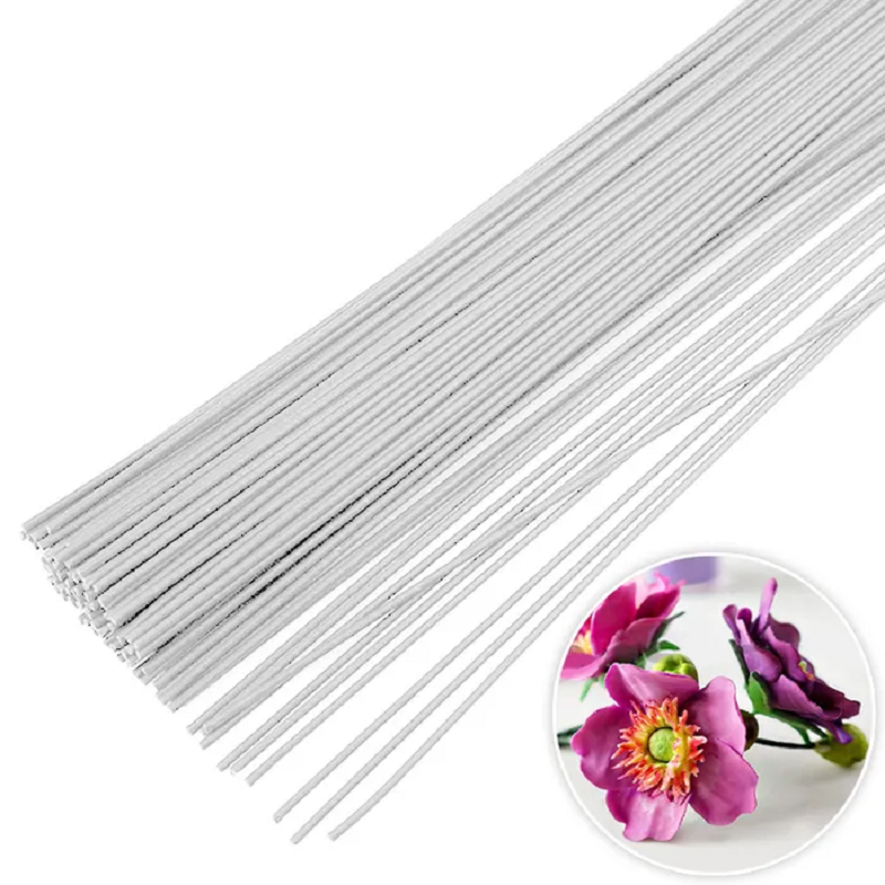 White floral wire