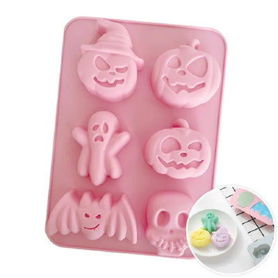 Halloween 6 cavity silicone bite size mould