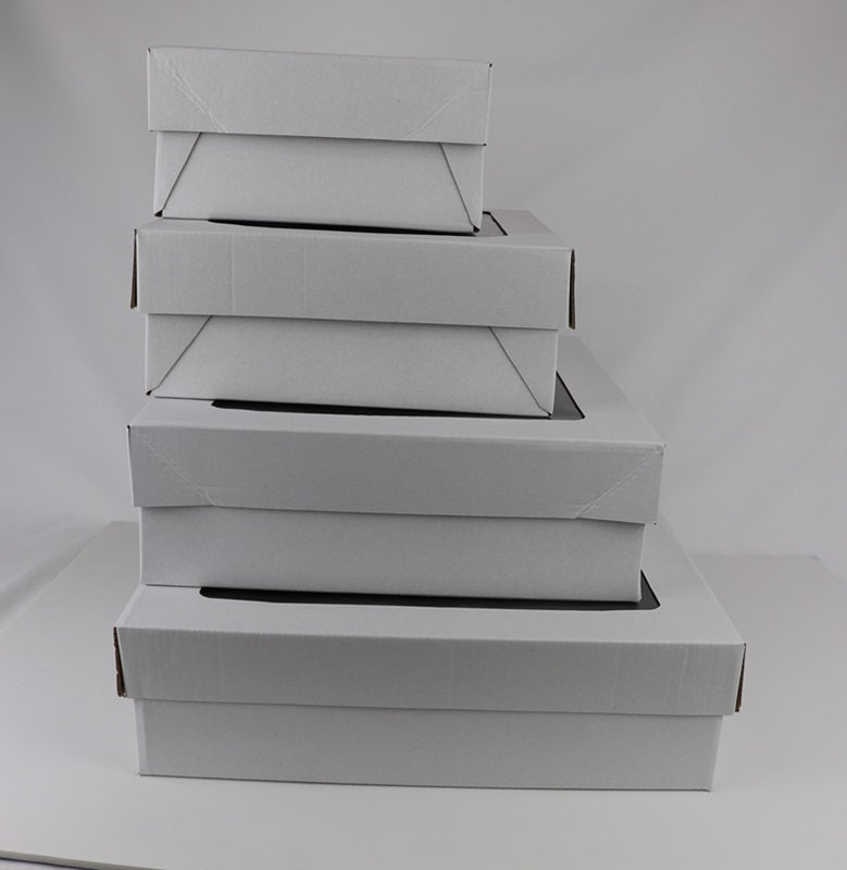 Cake box with silver cake board 12 inch