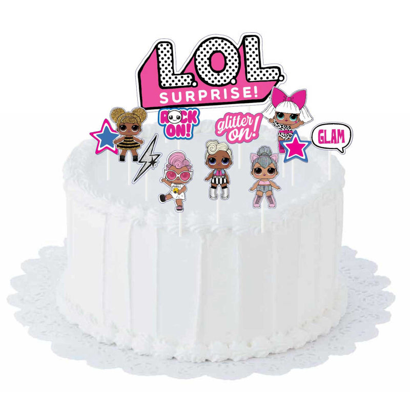 PAPERFABLE Lol Doll Theme Cake Topper, With Customised Name&Age :  Amazon.in: Toys & Games