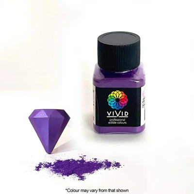 Vivid Royal Purple 10g pot Edible Metallic lustre dust