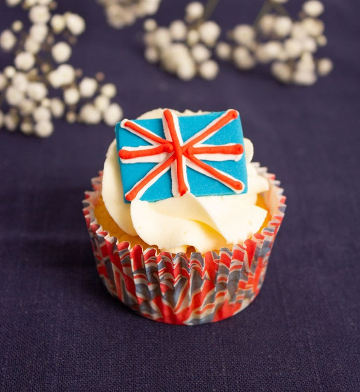 Union Jack Flag edible icing decorations