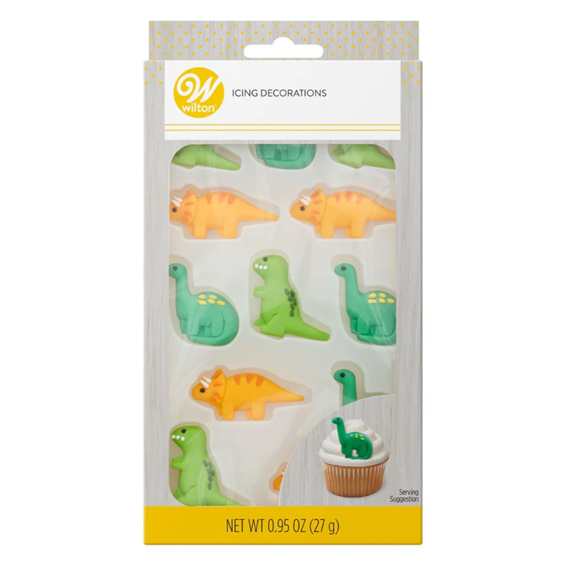 Royal icing Dinosaur sugar decorations - Kiwicakes