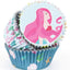 Mermaid and seashell foil lined cupcake papers