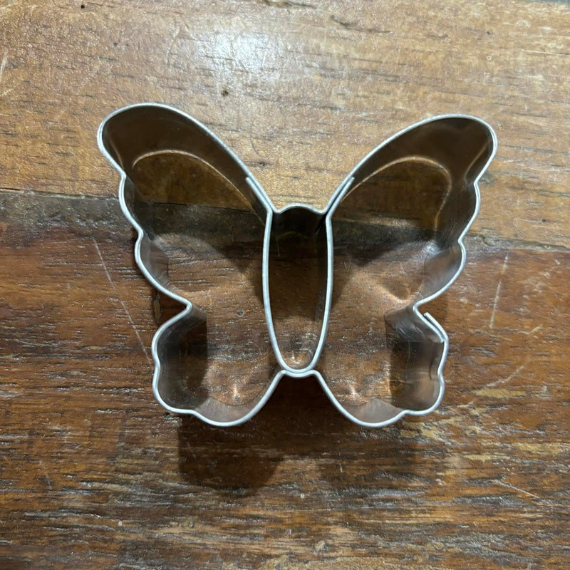 Butterfly cookie cutter with indent for body