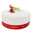 Santa on sleigh Cake Topper with Merry Christmas Motto