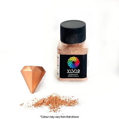 Vivid Champagne 10g pot Edible Metallic lustre dust