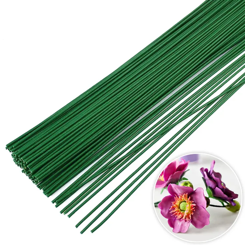 26 gauge wire Dark Green (pkt 50) 38cm - Kiwicakes