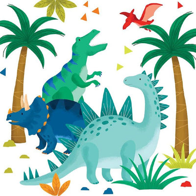 Dinosaur silhouette party napkins pack of 20