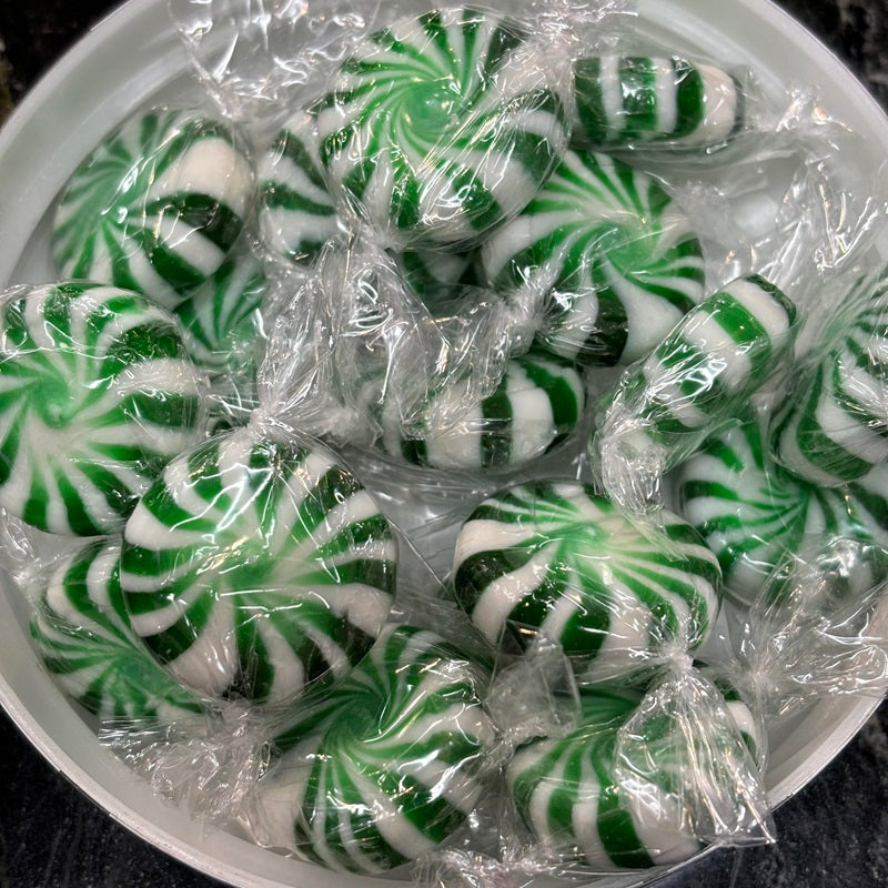 Starlight Mints Candy lollies Green and white