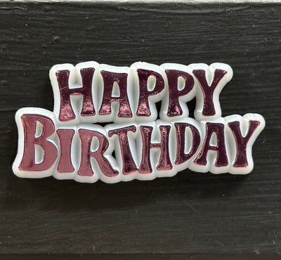 Happy Birthday Plaque Motto Pink