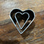 Pair of mini heart cookie cutters small & medium