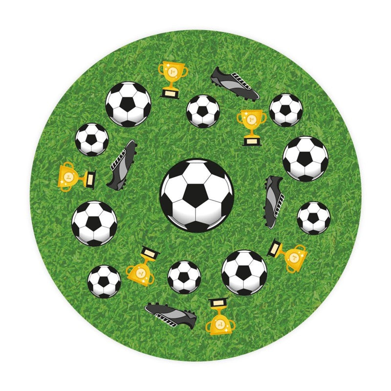 Soccer or football cupcake paper baking cups