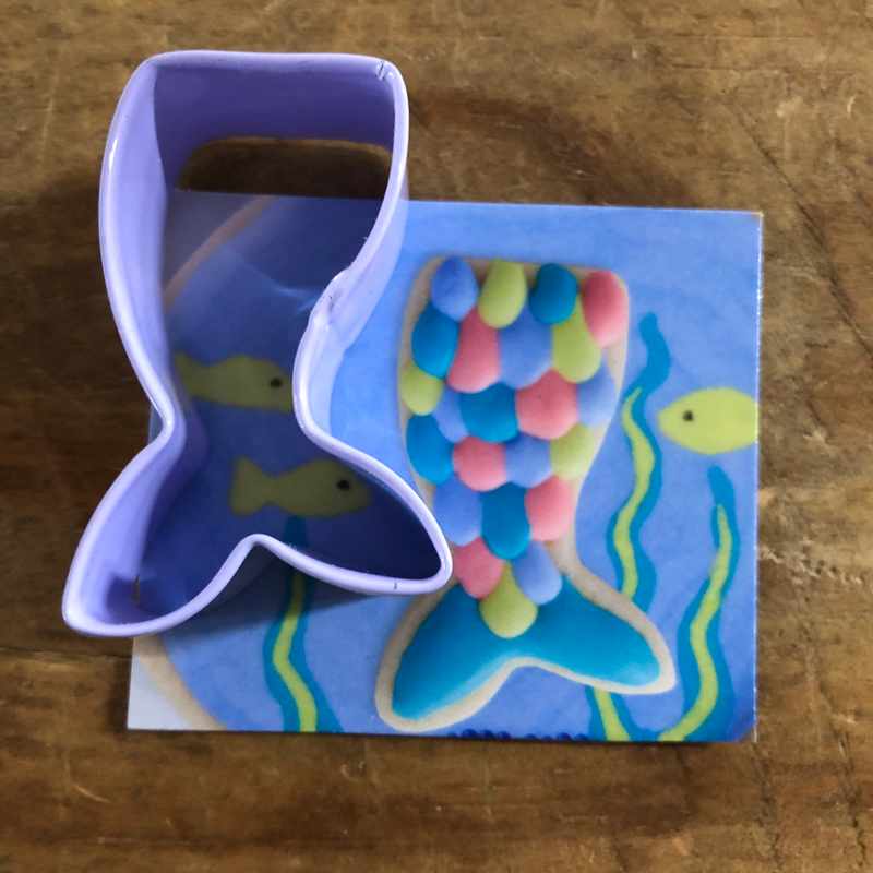 Mini Mermaid tail cookie cutter