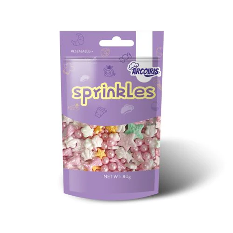 80g sprinkle medley by Arcoiris Sea Life Mix Pink