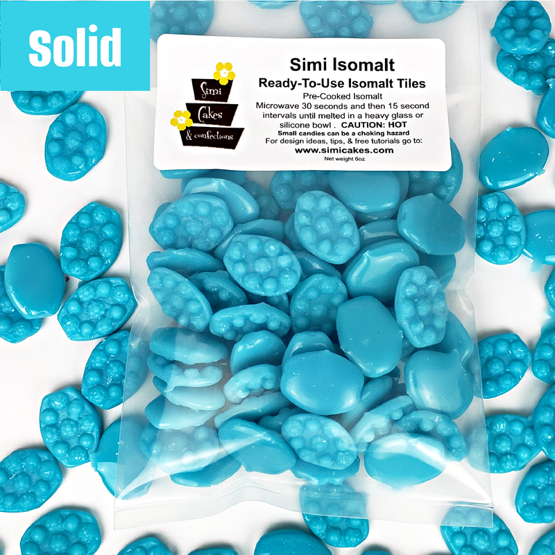 Isomalt retro Blue 6oz 170gr Simi Cakes