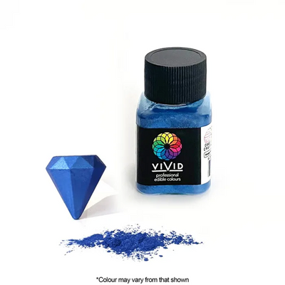 Vivid Super Royal Blue 10g pot Edible Metallic lustre dust