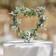 Foliage heart wedding cake topper