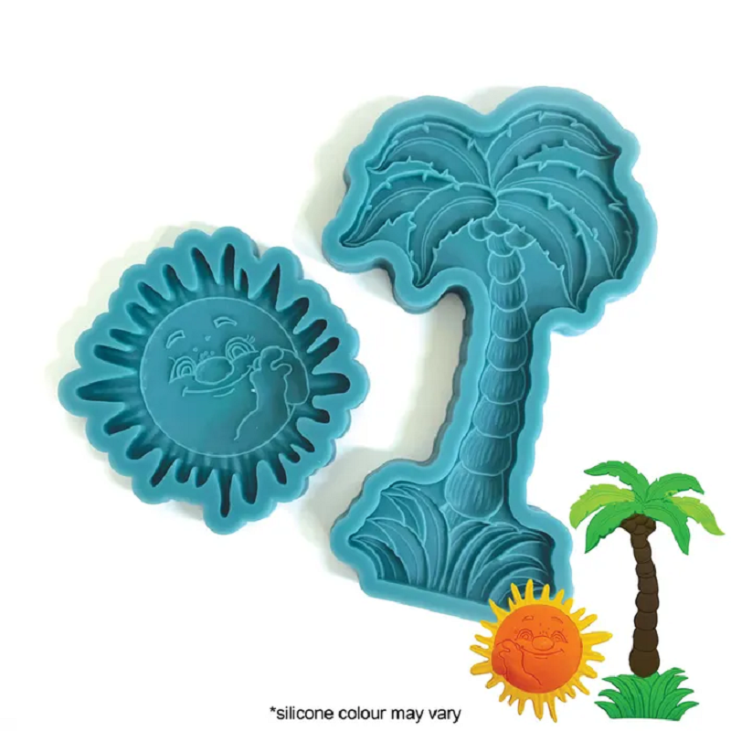 Sun and Palm Tree silicone mould