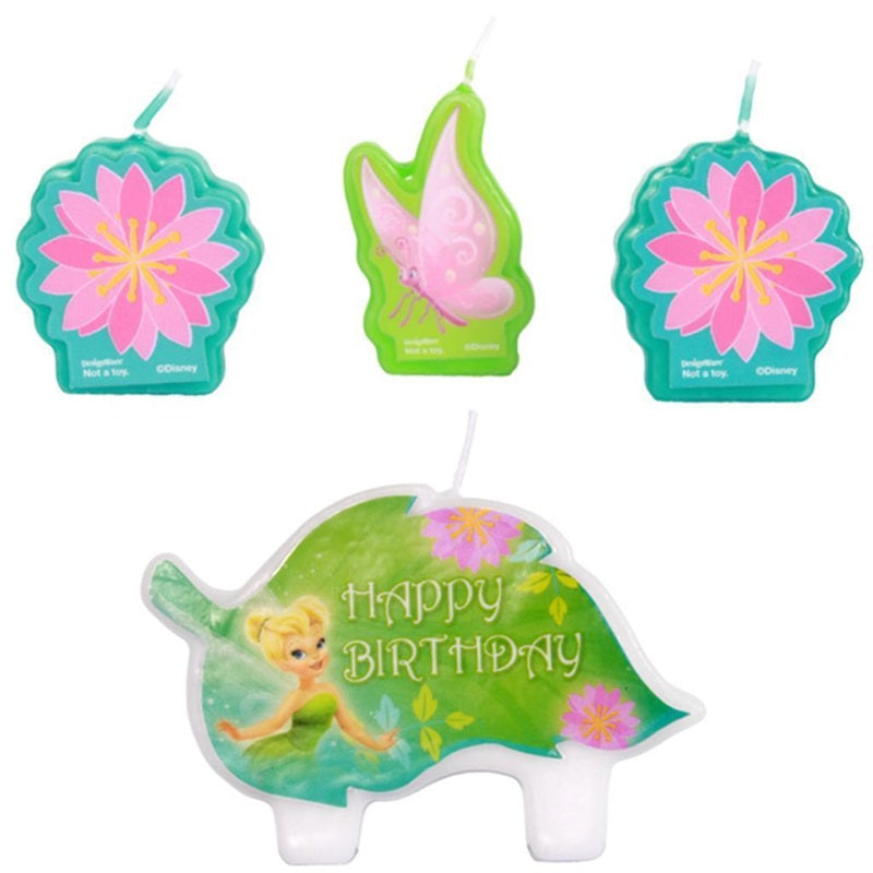 Disney Fairies Tinkerbell candles set of 4