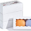 White small cake box fits 2 macarons fudge cookies & desserts too Pack 100