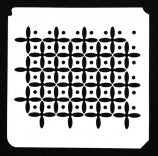 Eyelets Square design stencil