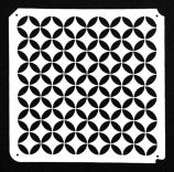 Eyelets Round design stencil