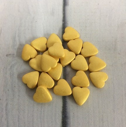 Heart dragee Gold lustre finish 100g