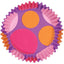 Colourcups foil (no grease cupcake papers) Pink purple orange No 1