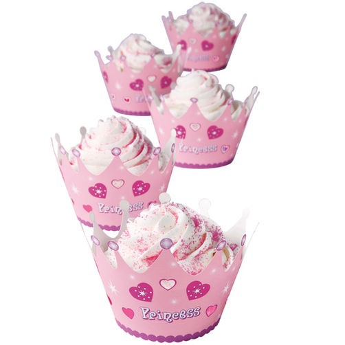 Princess cupcake wrappers Pack of 12