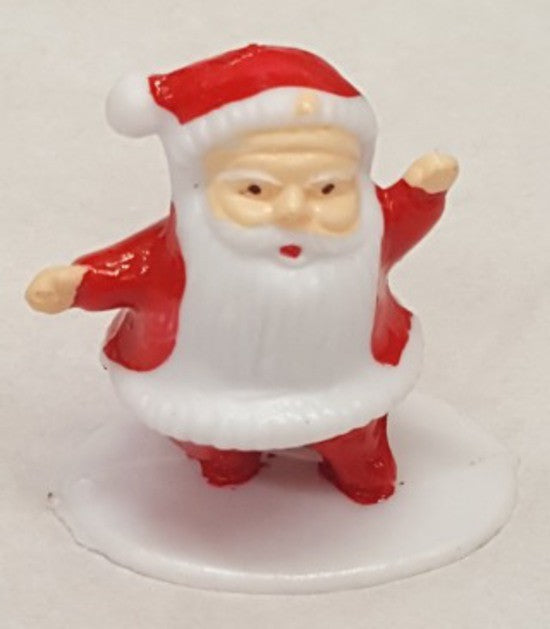 Santa 3d standing cake topper on base