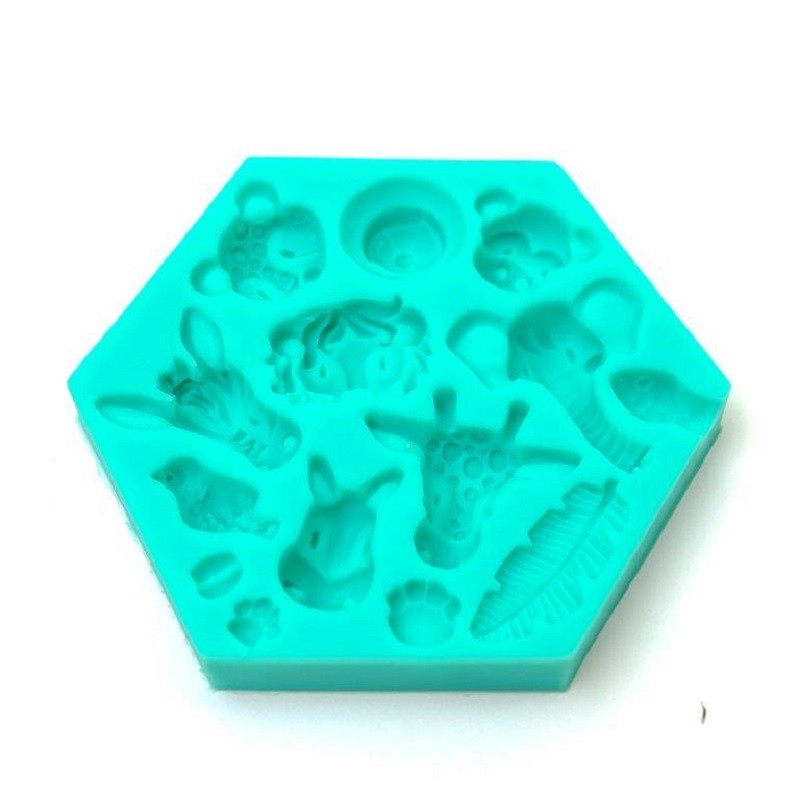 Jungle Safari or Zoo Animal silicone mould