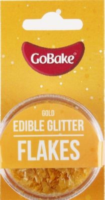 Black Edible Glitter Flakes, Cake Sprinkles