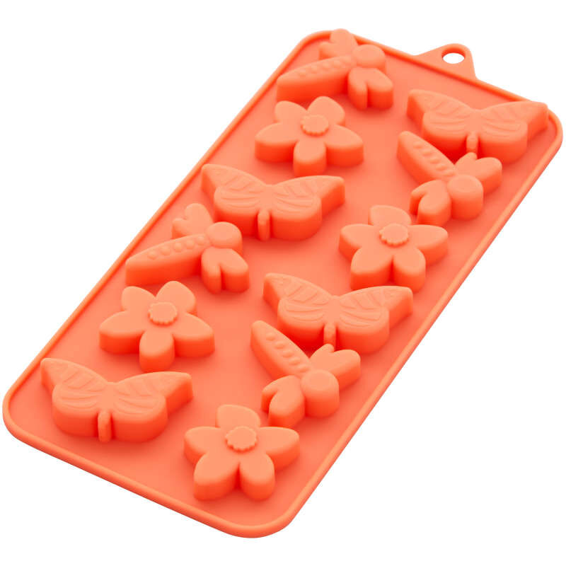 Dragonfly Butterfly and Flower Silicone Chocolate mould