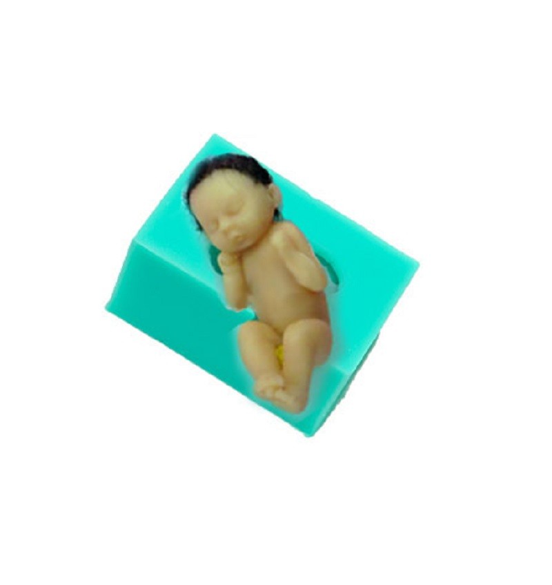 Baby Sleeping Small Style No 7 silicone mould - Kiwicakes