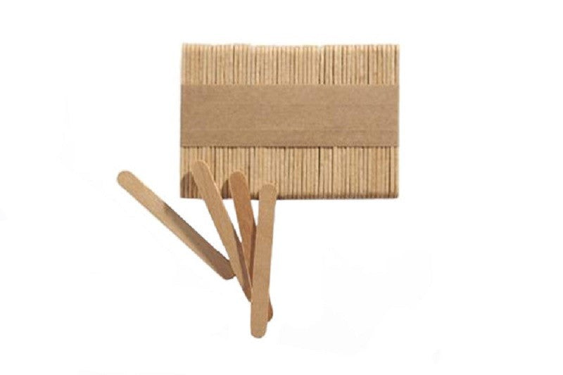 Mini wooden popsicle ice block sticks pack of 50 72mm - Kiwicakes