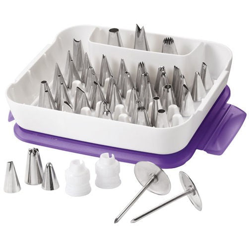 56 piece Master icing nozzle tip set Bags couplers and case