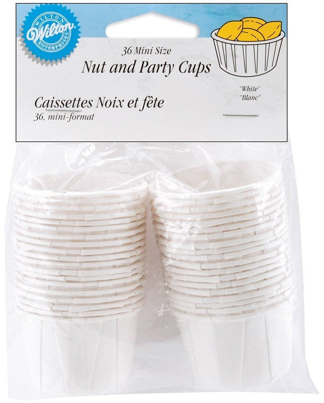 White nut cups mini by Wilton