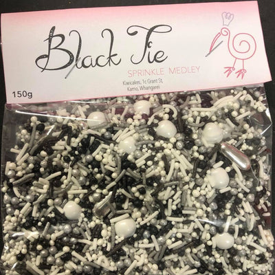 BB 8/24 Sprinkle Medley Black Tie (Black Silver White) 150g