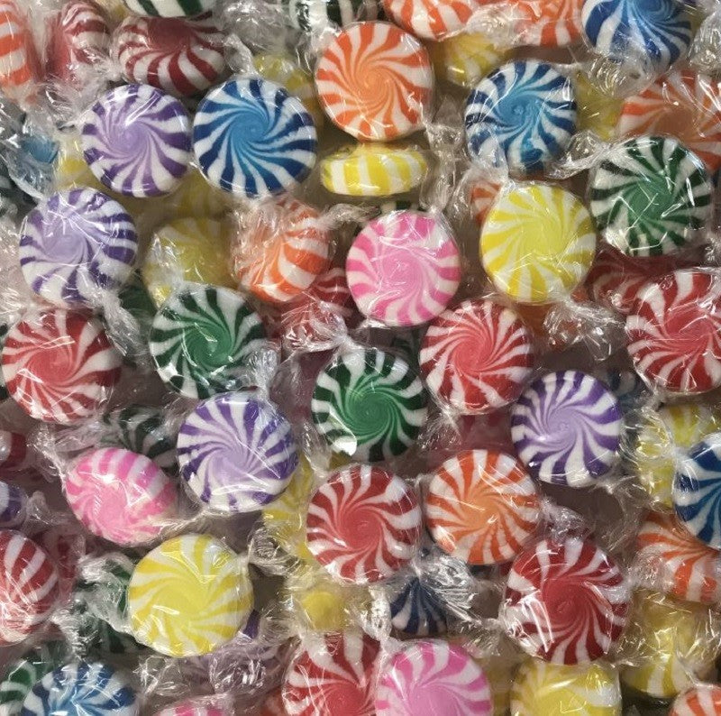 Starlight Mints Candy lollies Colourful pinwheels - Kiwicakes