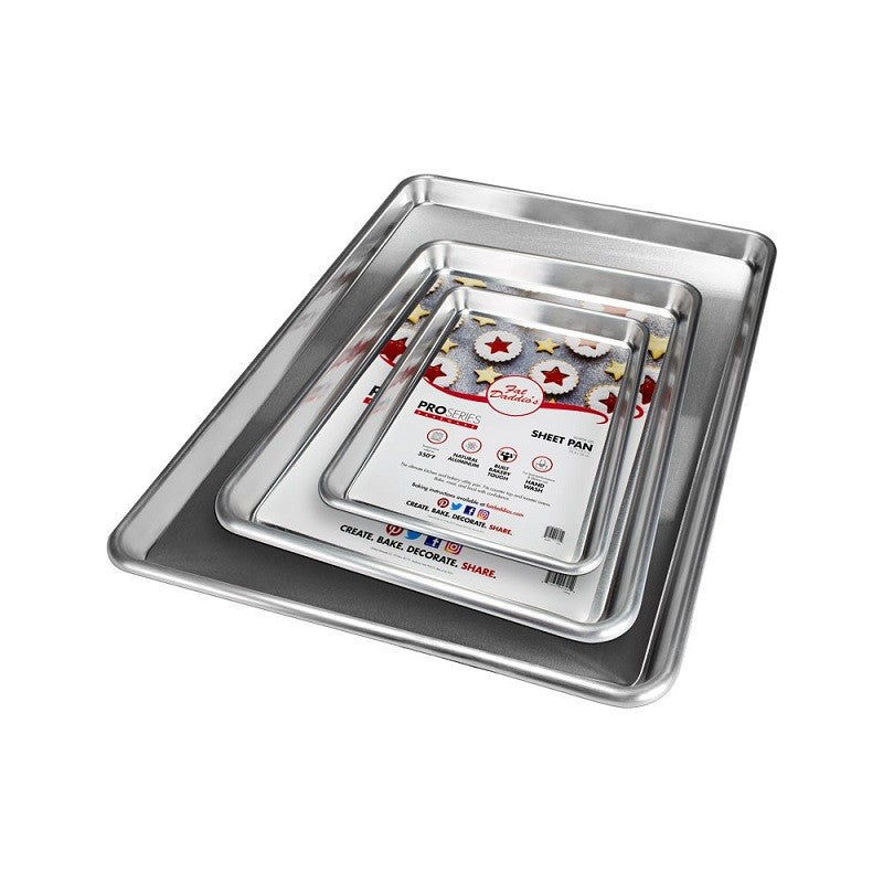 Fat Daddio's Cookie Sheet, Silicone Mat & Cooling Rack Set, 3 Piece