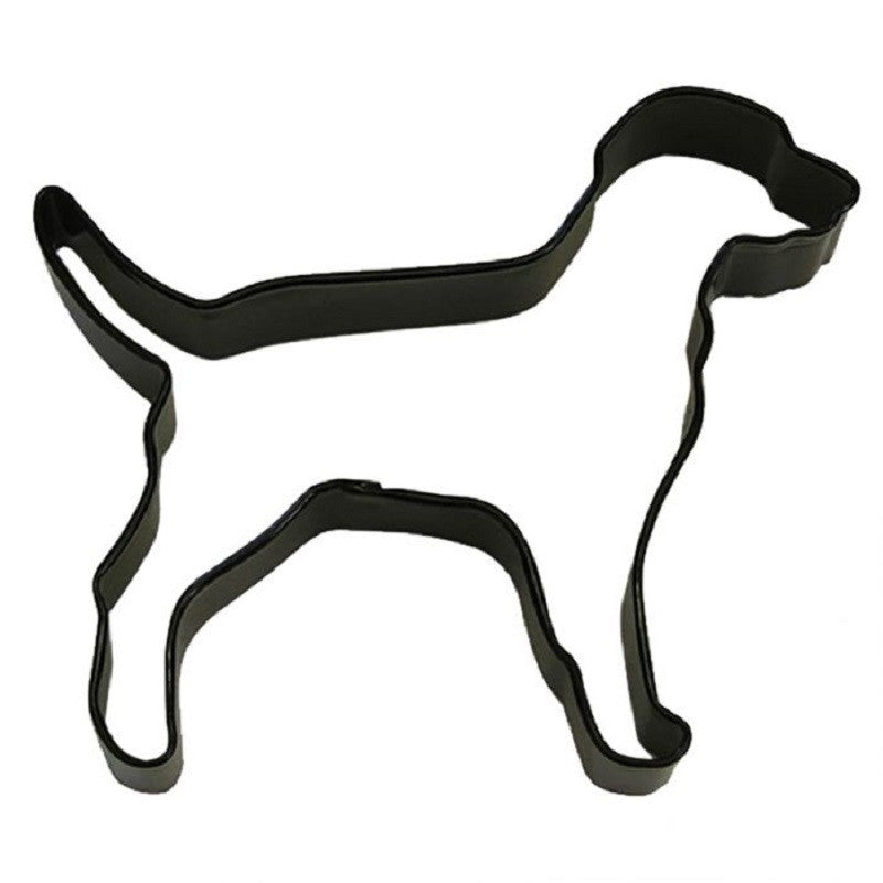 Dog Black metal cookie cutter (labrador type) - Kiwicakes